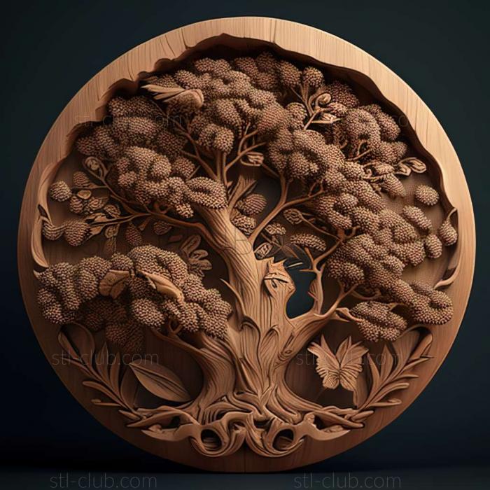 3D model oak (STL)